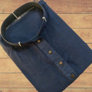 চিকন স্ট্রাইপ পাঞ্জাবি (নেভি ব্লু)