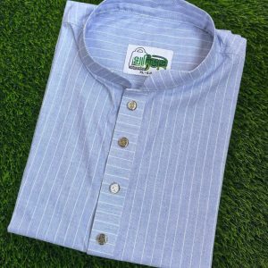 প্রিমিয়াম স্ট্রাইপ পাঞ্জাবি (ব্লু এশ কালার)