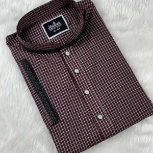 গ্রামীণ চেক পাঞ্জাবি (মেরুন কালার)