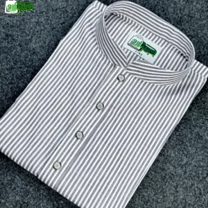 প্রিমিয়াম স্ট্রাইপ পাঞ্জাবি (সুরমা কালার)