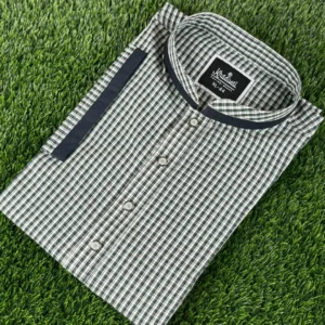 গ্রামীণ চেক পাঞ্জাবি (সবুজ কালার)