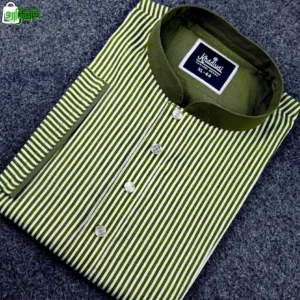 প্রিমিয়াম স্ট্রাইপ পাঞ্জাবি (জলপাই কালার)