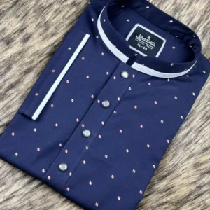 নেভি প্রিন্ট পাঞ্জাবি