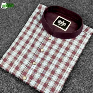 প্রিমিয়াম চেক পাঞ্জাবি(পারপল কালার)