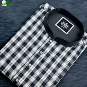 প্রিমিয়াম নেভি চেক পাঞ্জাবি