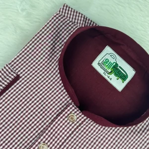 গ্রামীণ চেক পাঞ্জাবি (মেরুন কালার) ২